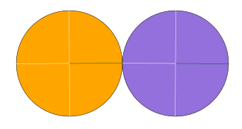 Deux roues en contact